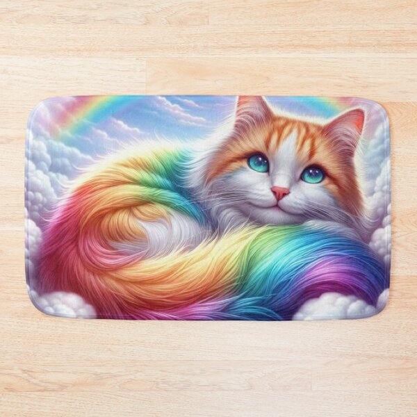 Item preview, Enchanted Rainbow Cat designed and sold by littlestore.
