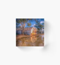 Reflections in Time - Riverina NSW - Digital Painting - LANDSCAPE Acrylic Block