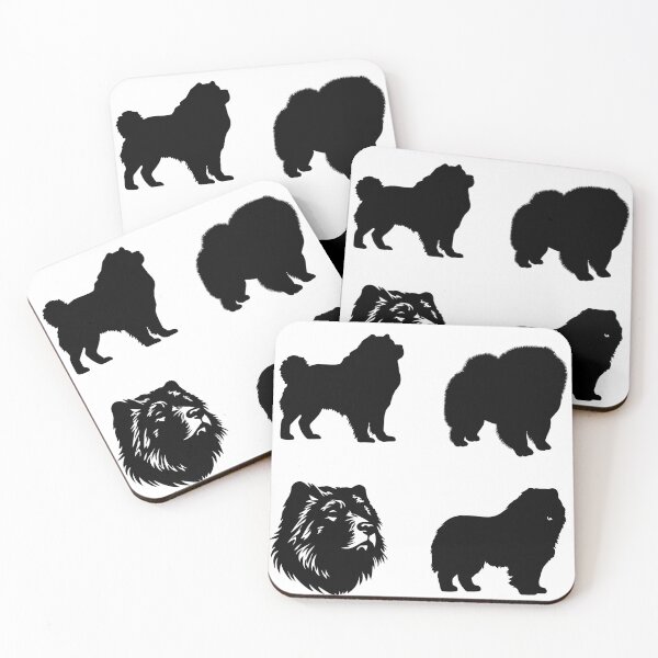 Item preview, Chow Chow Dog Black Silhouettes designed and sold by TheAnimalZ00.
