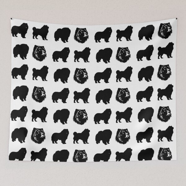 Item preview, Chow Chow Dog Black Silhouettes designed and sold by TheAnimalZ00.