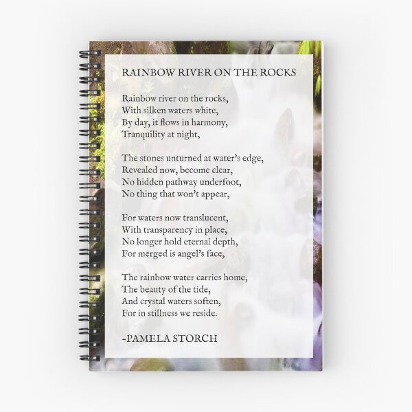 Item preview, Rainbow River on the Rocks Poem designed and sold by Pamela Storch.