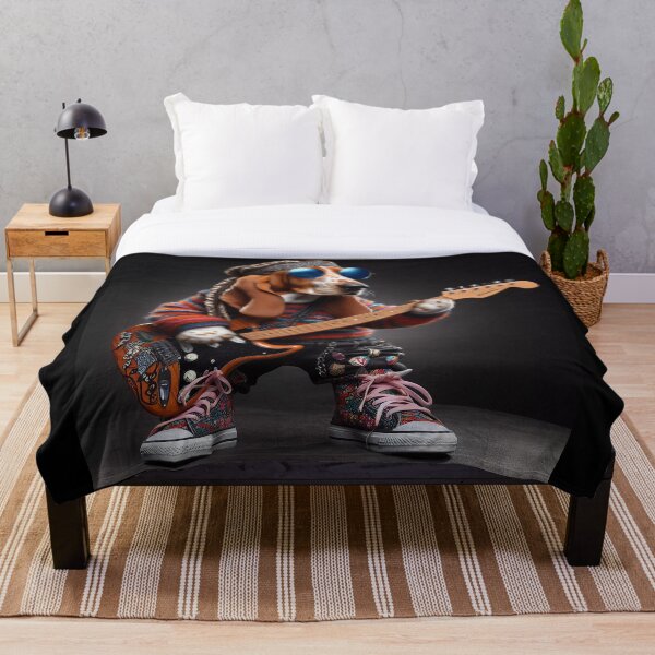 Item preview, Rockin’ Basset Hound - The Ultimate Pooch Performer designed and sold by Ssevi.