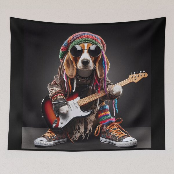 Item preview, Reggae Rockstar Beagle designed and sold by Ssevi.