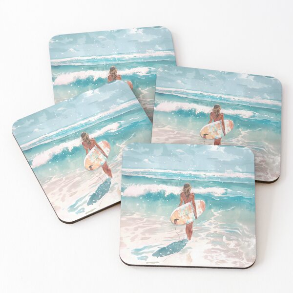 Item preview, Girl surf coastal life designed and sold by SurfolioPrints.
