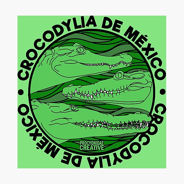 Item preview, Crocodylia de Mexico 6 designed and sold by Procyonidae Creative.