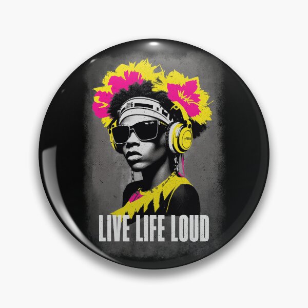Item preview, Live Life Loud - Techno Music Rave designed and sold by Urban-Alien.