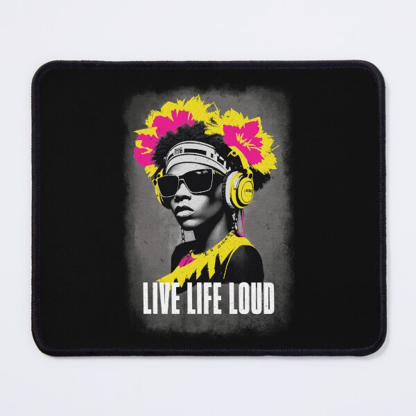Item preview, Live Life Loud - Techno Music Rave designed and sold by Urban-Alien.