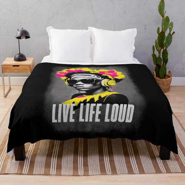 Item preview, Live Life Loud - Techno Music Rave designed and sold by Urban-Alien.