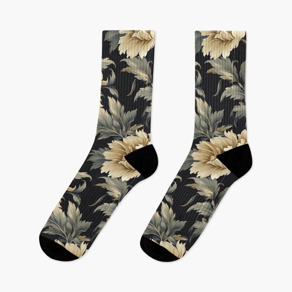 Artikelvorschau, Beautiful Black Golden Flower entworfen und verkauft von eviesfashion.