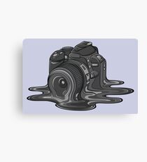 Camera Melt Canvas Print
