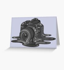 Camera Melt Greeting Card