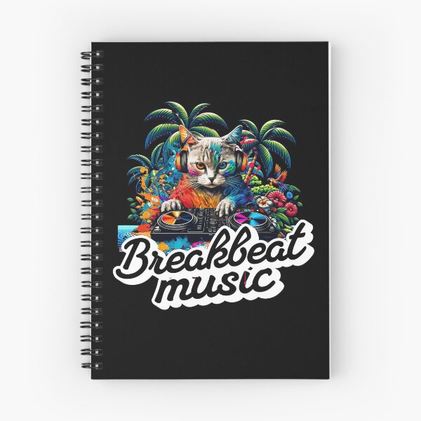 Item preview, BREAKBEAT  - Tropical Cat Decks 2 (white)  designed and sold by Discothreadz.