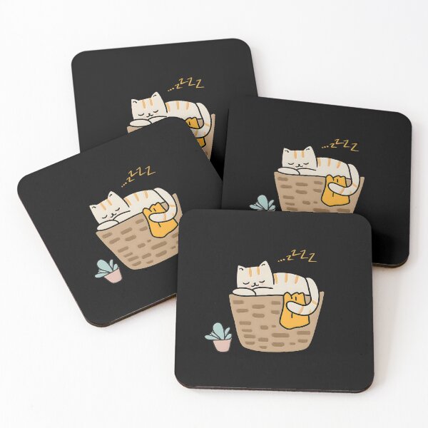 Item preview, Cat Napping on a Laundry Basket designed and sold by Meow Cat.
