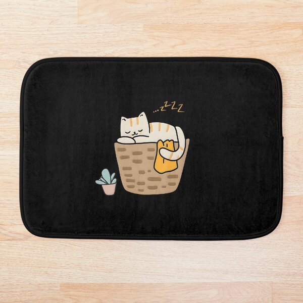 Item preview, Cat Napping on a Laundry Basket designed and sold by Meow Cat.