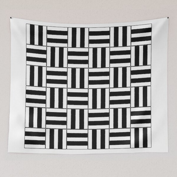 Item preview, Alternating Black and White Rectangular Tiles Design designed and sold by GetItGiftIt.