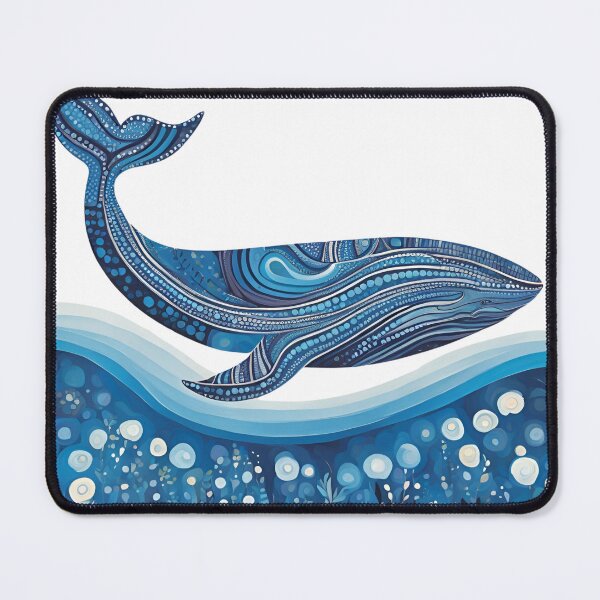 Item preview, Abstract Aboriginal Art Inspired Marine Whale designed and sold by inknships.