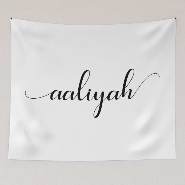 Item preview, Aaliyah - Custom name on delicate black cursive font designed and sold by To the Lua.