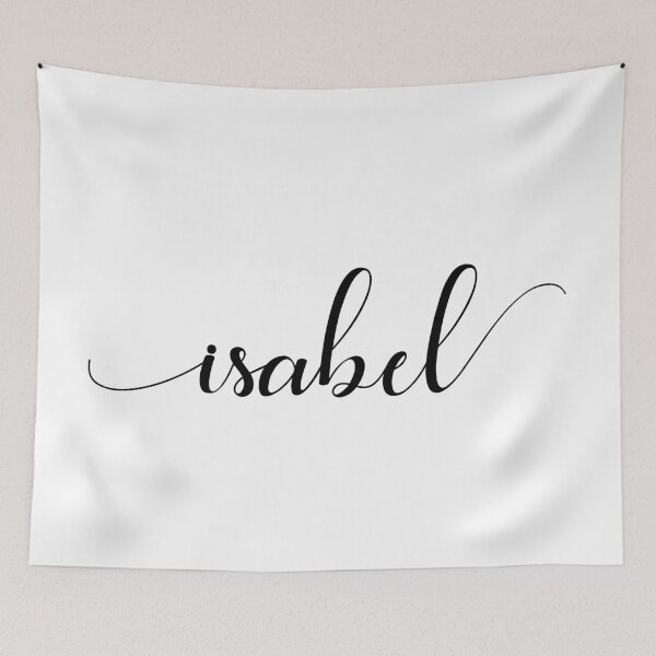 Item preview, Isabel - Custom name on delicate black cursive font designed and sold by To the Lua.