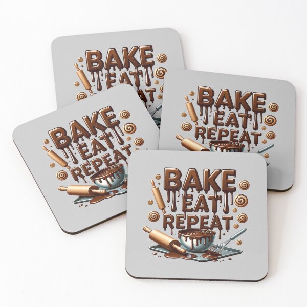 Item preview, Bake Eat Repeat Baking Cooking designed and sold by sparsonboutique.