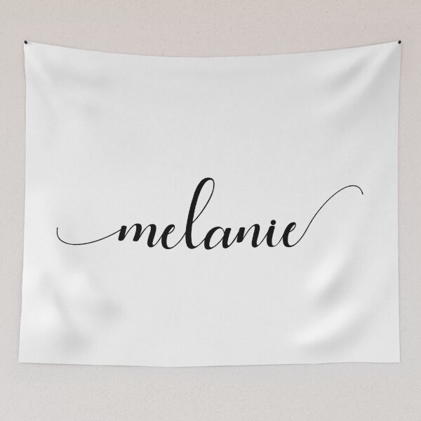 Item preview, Melanie - Custom name on delicate black cursive font designed and sold by To the Lua.