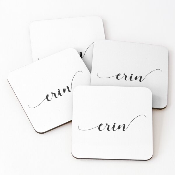 Item preview, Erin - Custom name on delicate black cursive font designed and sold by To the Lua.