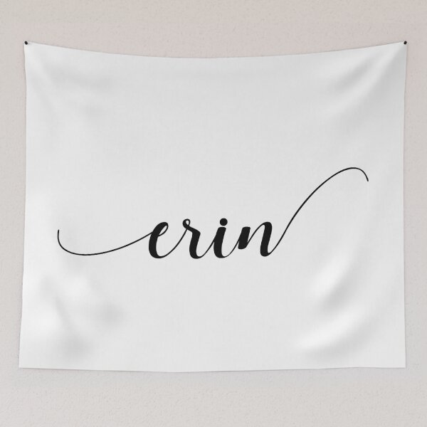 Item preview, Erin - Custom name on delicate black cursive font designed and sold by To the Lua.