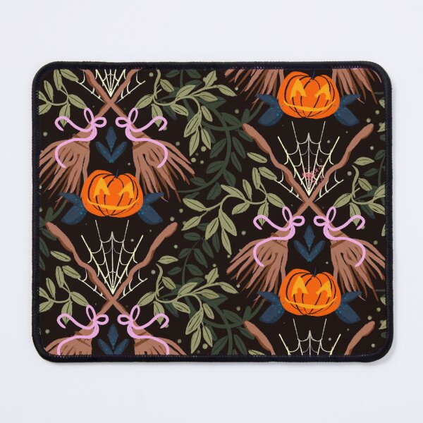Item preview, Halloween Crossed Brooms Print designed and sold by LolaveeCreative.