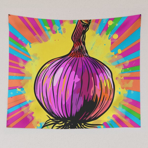 Item preview, Red Onion Pop Art 1 designed and sold by AstroRisq.