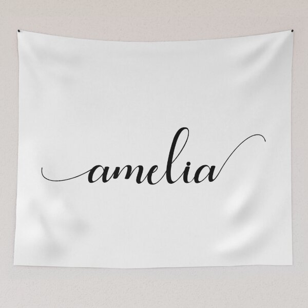 Item preview, Amelia - Custom name on delicate black cursive font designed and sold by To the Lua.
