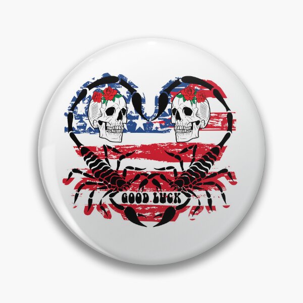Item preview, Scorpion - Good Luck - american flag  designed and sold by PMSNshop.
