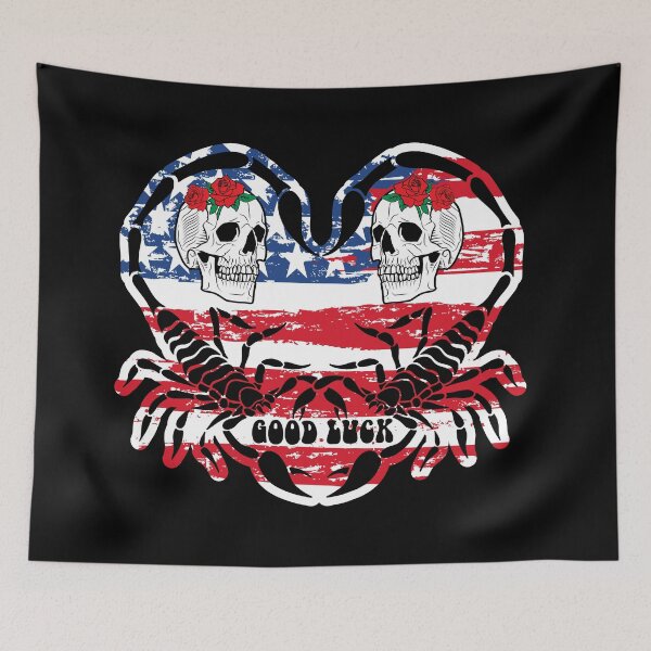 Item preview, Scorpion - Good Luck - american flag  designed and sold by PMSNshop.