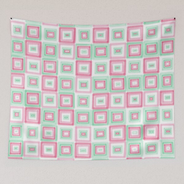 Item preview, Abrosexual Pride Flag Modern Art Green Pink White designed and sold by JoyfulJen.