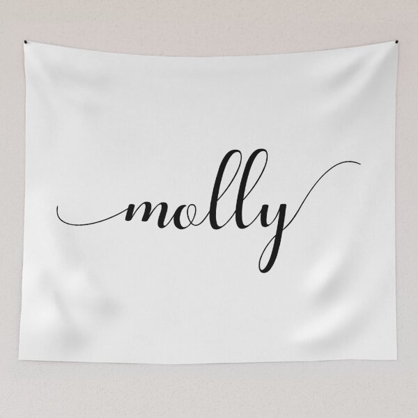 Item preview, Molly - Custom name on delicate black cursive font designed and sold by To the Lua.