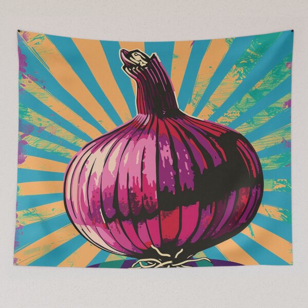 Item preview, Red Onion Pop Art 3 designed and sold by AstroRisq.