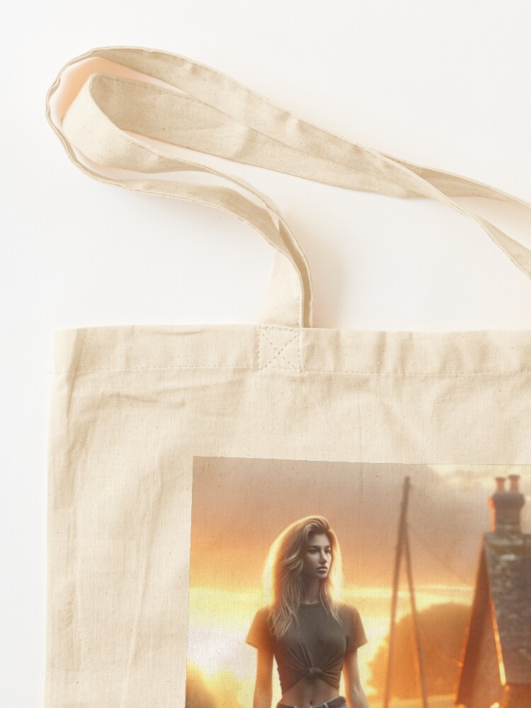 Thumbnail 3 of 5, Tote Bag, Walking a Tiger designed and sold by LenCarol.