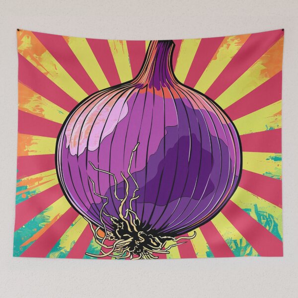 Item preview, Red Onion Pop Art 4 designed and sold by AstroRisq.