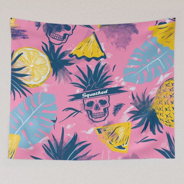 Item preview, Tropical Twist Seamless Pattern designed and sold by SQSHD-Pineapple.