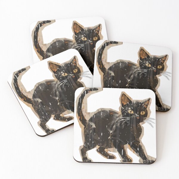 Item preview, Scrapbook paper style black cat designed and sold by JustforFunlol.