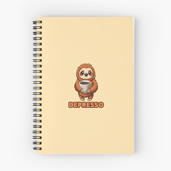 Item preview, Depresso - Cute Sad Sleepy Sloth Holding an Espresso Coffee Cup designed and sold by Lovekica.