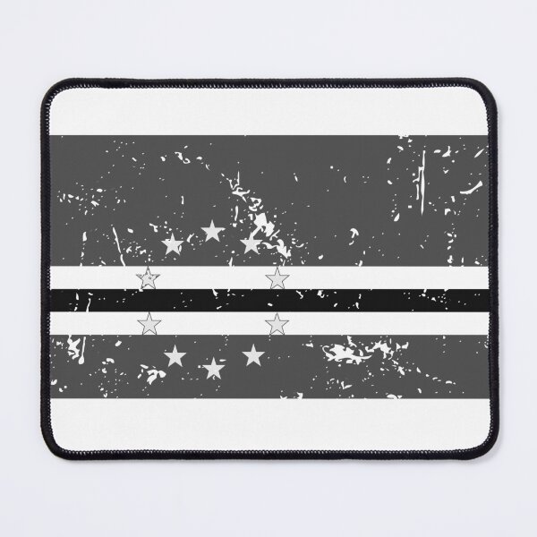 Item preview, Cabo verde black and white national flag grayscale designed and sold by Starstacks.