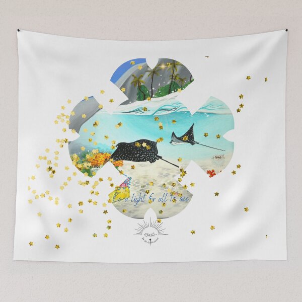 Item preview, Be a light for all to see, rays in the lagoon designed and sold by GabiVitryArt.