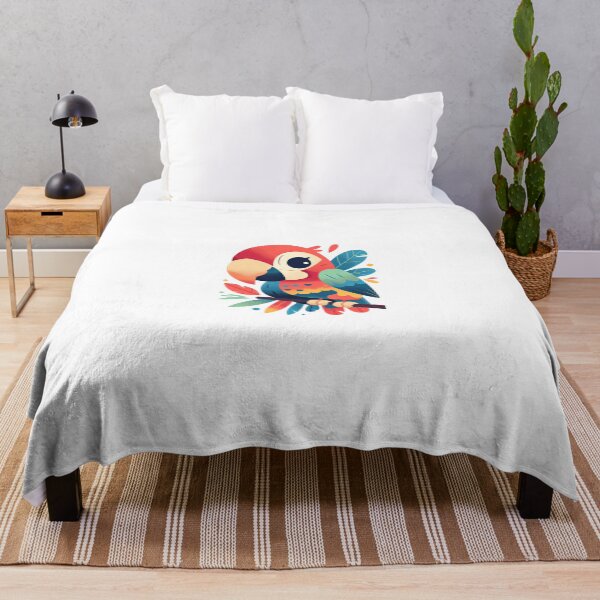 Item preview, Parrot perched on branch designed and sold by OneMoreMelt.