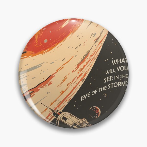 Item preview, Retro Space Poster Great Red Spot of Jupiter designed and sold by Lizzy Fern Studios.