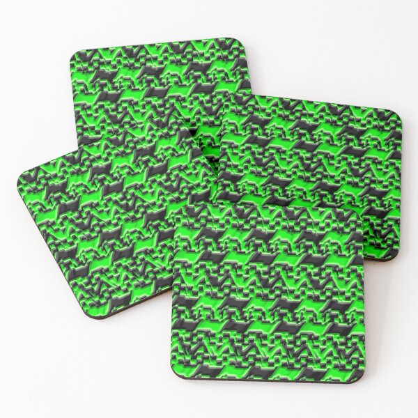 Item preview, Green and Black glitchy Skewed Checkerboard   designed and sold by TheRulerofEarth.