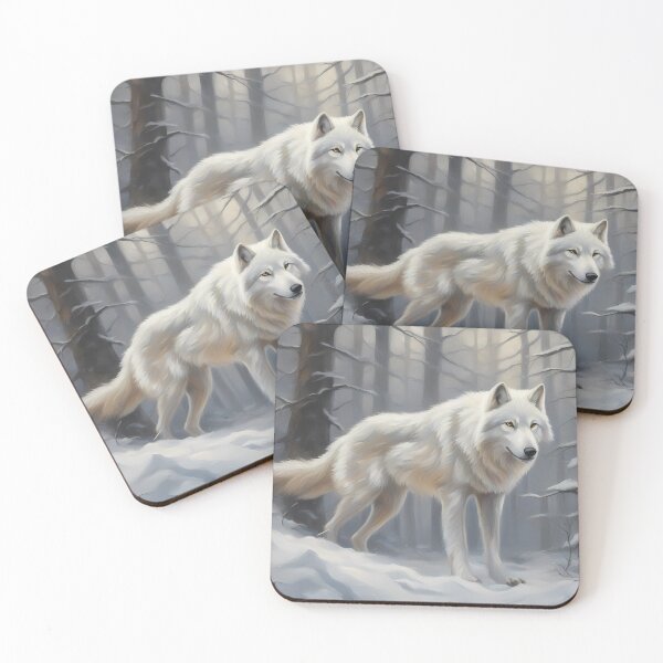 Item preview, White Wolf in Winter Forest designed and sold by CalmnessbyChoice.