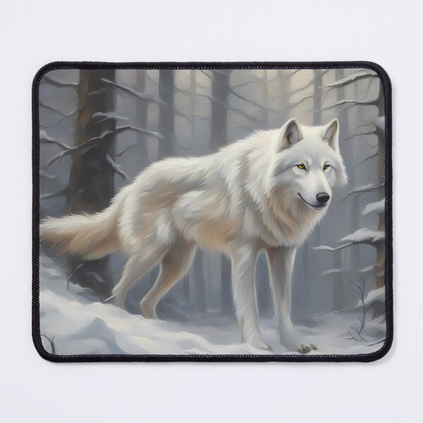 Item preview, White Wolf in Winter Forest designed and sold by CalmnessbyChoice.