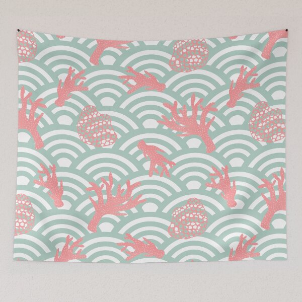 Item preview, Preppy Coral designed and sold by Home Cyn Home.