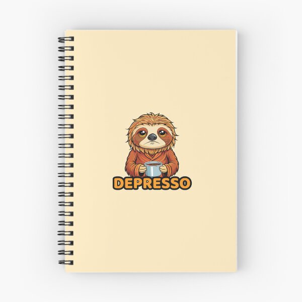 Item preview, Depresso - Cute Sad Sleepy Sloth Holding an Espresso Coffee Cup designed and sold by Lovekica.