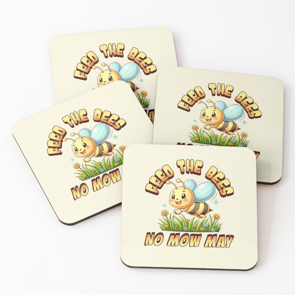 Item preview, No mow may save the bees with flowers in the summer garden designed and sold by Lady-Frost.