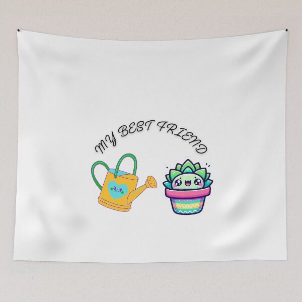 Item preview, FLOWER AND WATERING CAN MY BEST FRIEND designed and sold by lunacoco81.